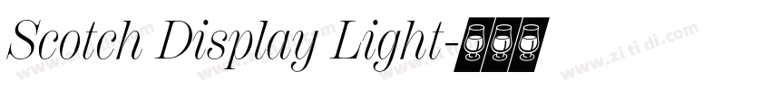 Scotch Display Light字体转换